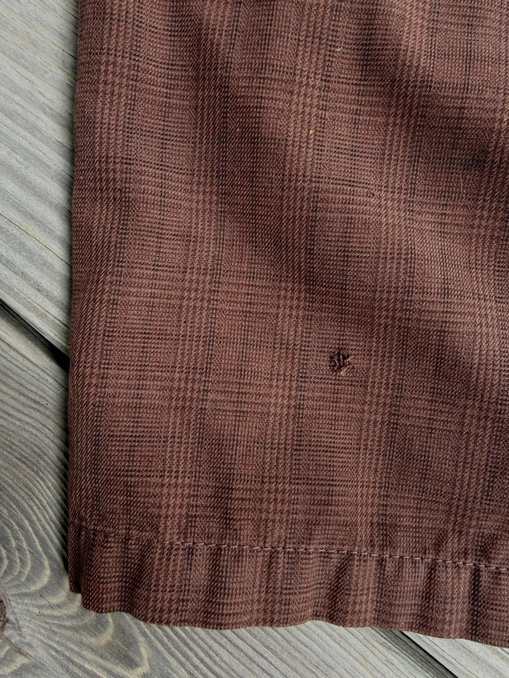 Billabong Boys Vintage Skater Shorts Size 10 23 Micro Plaid Brown Back to School